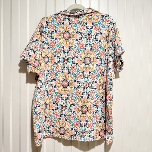 Vera Bradley Floral Cotton Pajama Set Plus Size 2X - Picture 4 of 8